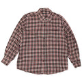 Męska koszula flanelowa w stylu vintage, rozmiar 17 1/2 44 XL, czerwona kratka