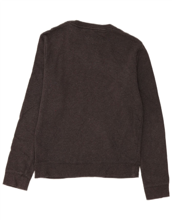 Męska bluza z grafiką Tommy Hilfiger, średnioszara, bawełniana