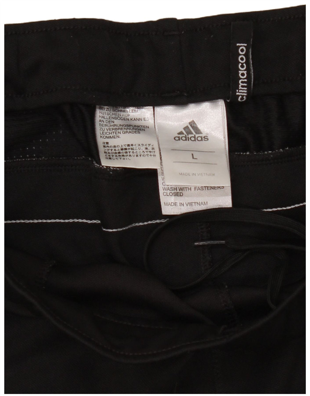 Męskie spodnie dresowe Adidas Climacool, duże, czarne, poliestrowe