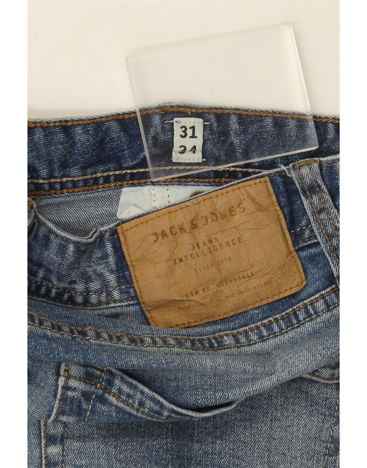 JACK & JONES Męskie jeansy Tim Slim W31 L31 Niebieskie, bawełniane