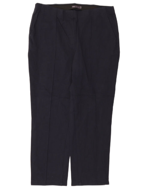 Damskie spodnie Chino Marks & Spencer UK 16 Large W32 L26 Granatowe