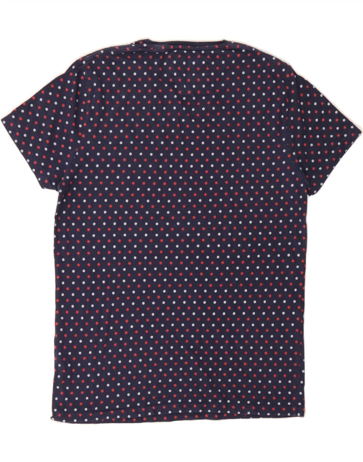 JACK WILLS Mens T-Shirt Top Medium Navy Blue Floral Cotton Vintage Jack Wills and Second-Hand Jack Wills from Messina Hembry 