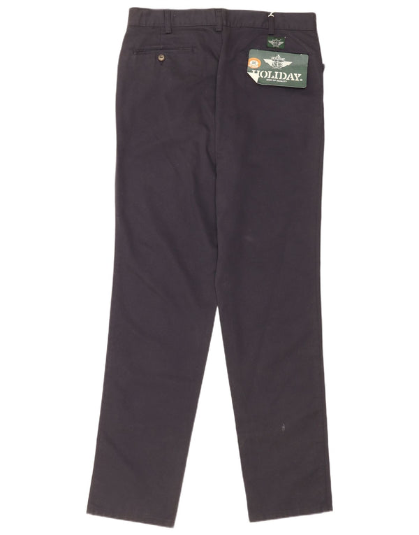 Wakacyjne męskie spodnie typu slim casual IT 50 Large W36 L35 Granatowa bawełna