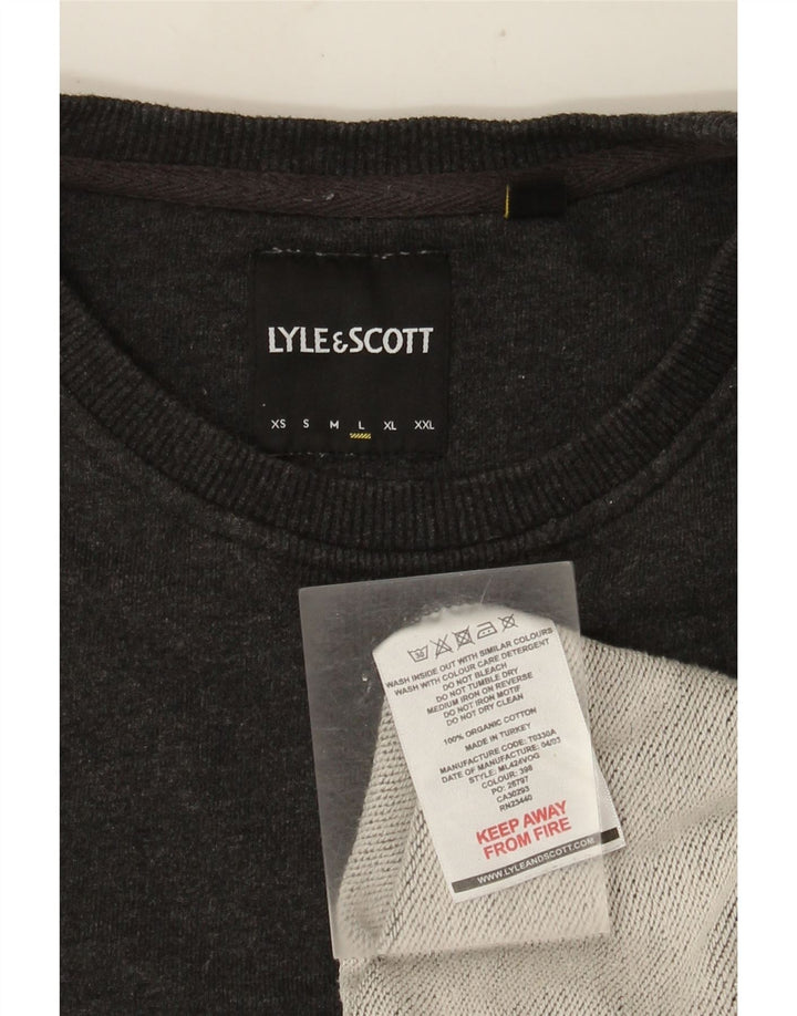 Męska bluza dresowa Lyle & Scott, duża, szara, bawełniana