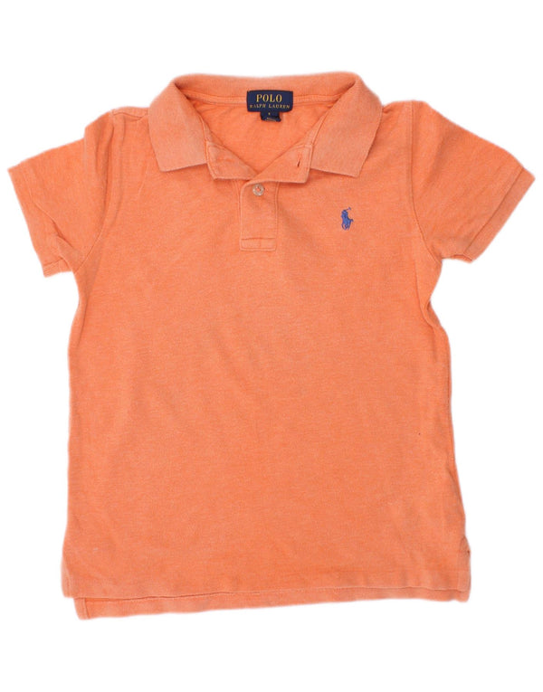 Koszula chłopięca Polo Ralph Lauren 4-5 lat Pomarańczowa bawełniana
