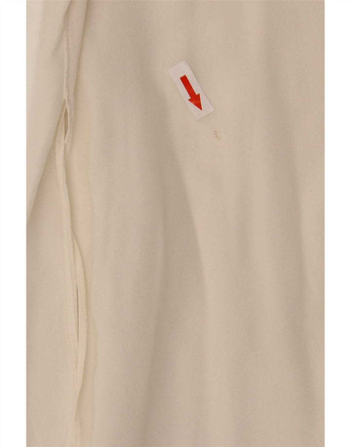Damska bluzka koszulowa Massimo Dutti EU 36 XS, biały jedwab