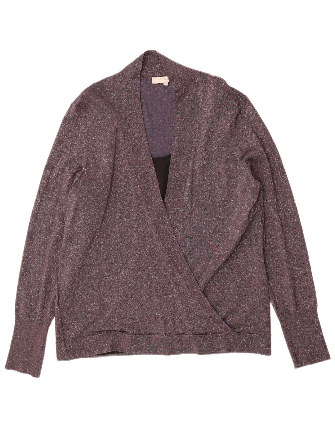 Sweter damski Hobbs z dekoltem w kształcie litery V, UK 16, duży, szary