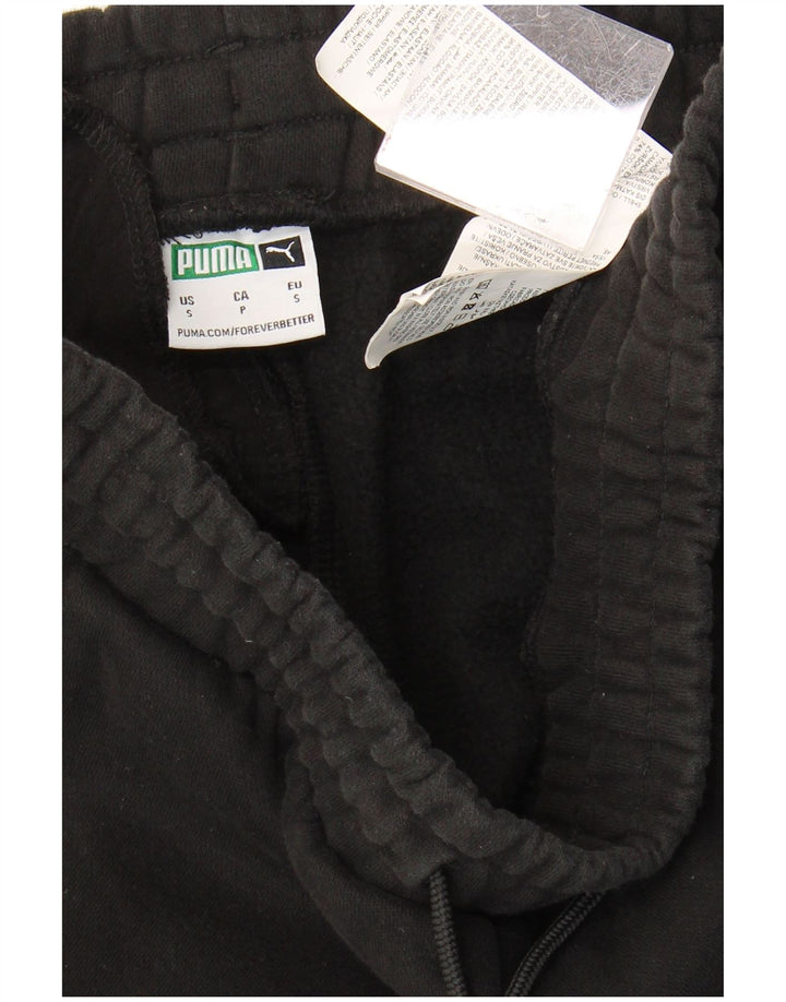 PUMA Mens Tracksuit Trousers Joggers Small  Black Cotton