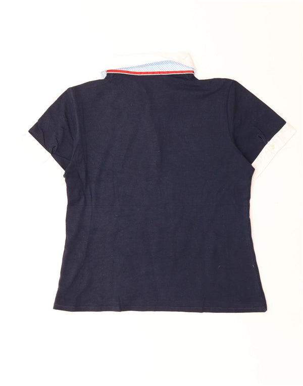 Damska koszulka polo do rugby Paul & Shark Yachting UK 18 XL, granatowa, bawełniana