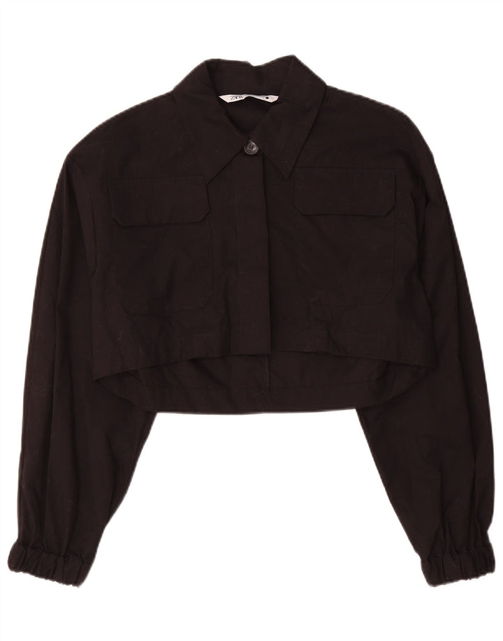 Kurtka bolerko damskie Zara UK 6 XS czarna