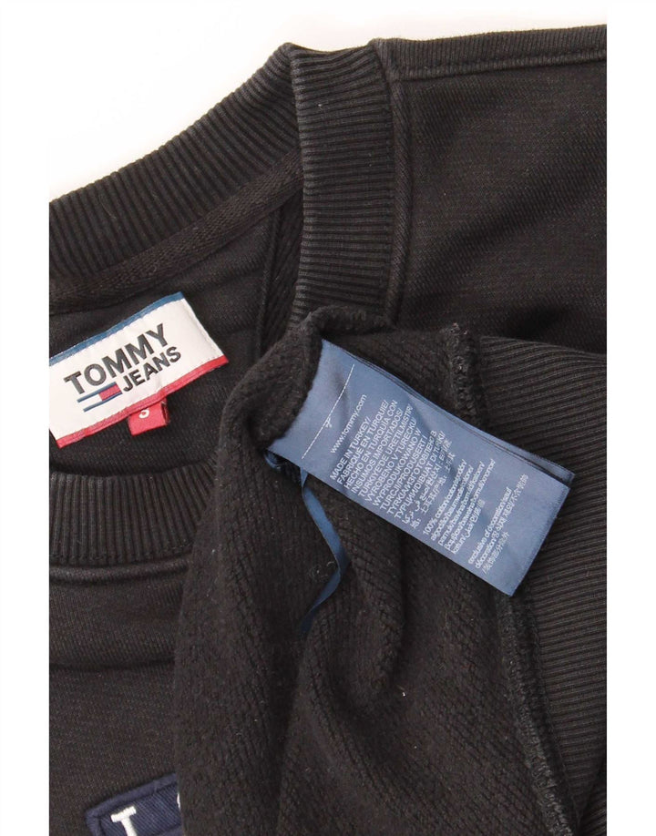 Męska bluza z grafiką Tommy Hilfiger, mała, czarna, bawełniana