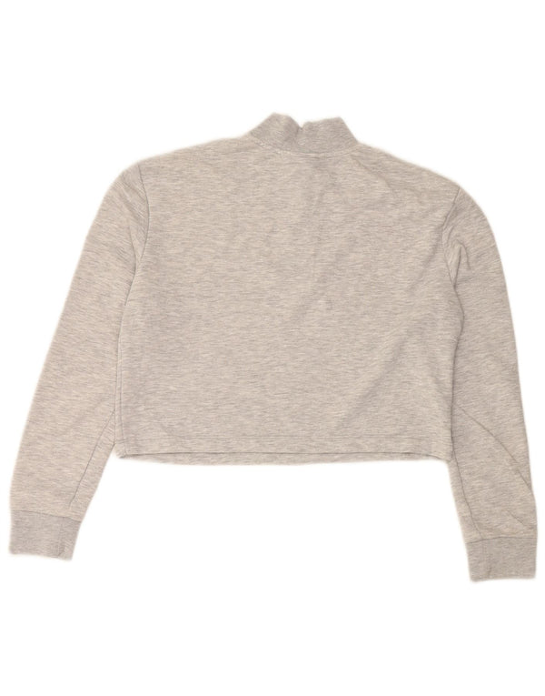 Damski sweter PUMA Crop Crop UK 12, średni szary, blok kolorów