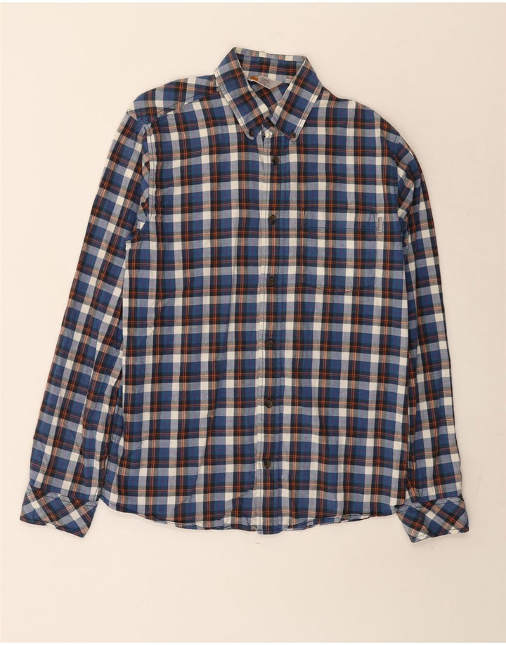 Koszula męska Carhartt, bawełniana, w średnią niebieską kratkę