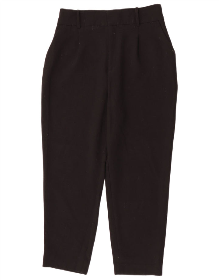 Damskie zwężane spodnie chino Zara, duże W30 L26, czarny poliester