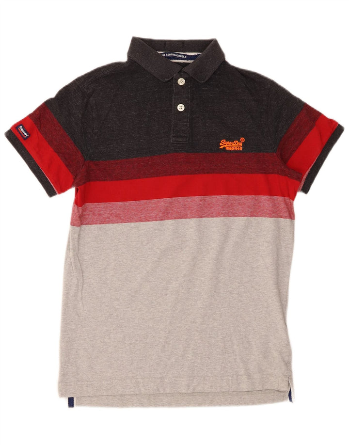 Męska koszulka polo Superdry, bawełniana, w kolorze średniej szarości
