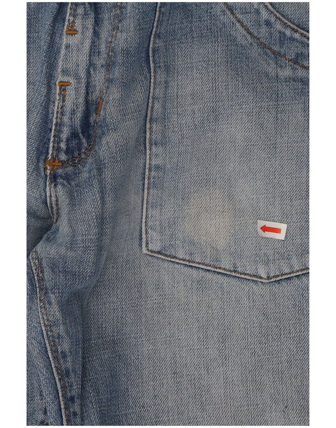 Męskie dżinsy Lee Dillon Patch Straight W30 L29 Niebieskie bawełniane