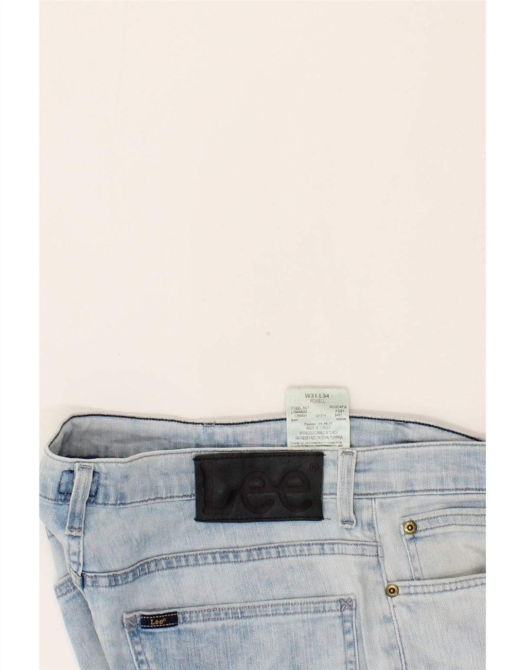 LEE Mens Powell Slim Jeans W31 L34  Blue Cotton Vintage Lee and Second-Hand Lee from Messina Hembry 