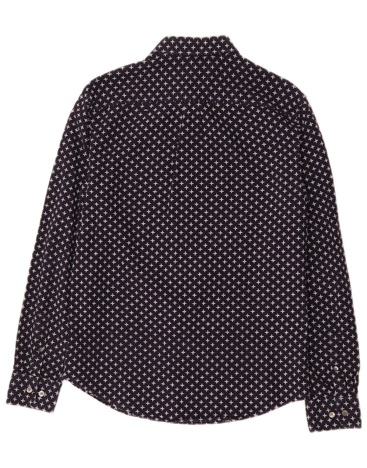 Koszula męska Slim Fit Penguin Heritage z abstrakcyjnym wzorem, średni granat