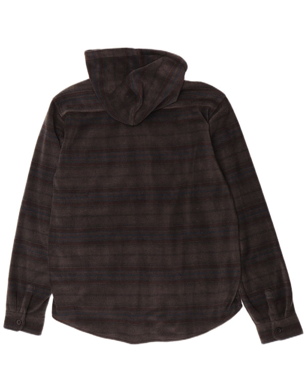 Męska koszula flanelowa z kapturem Billabong XL w szare paski