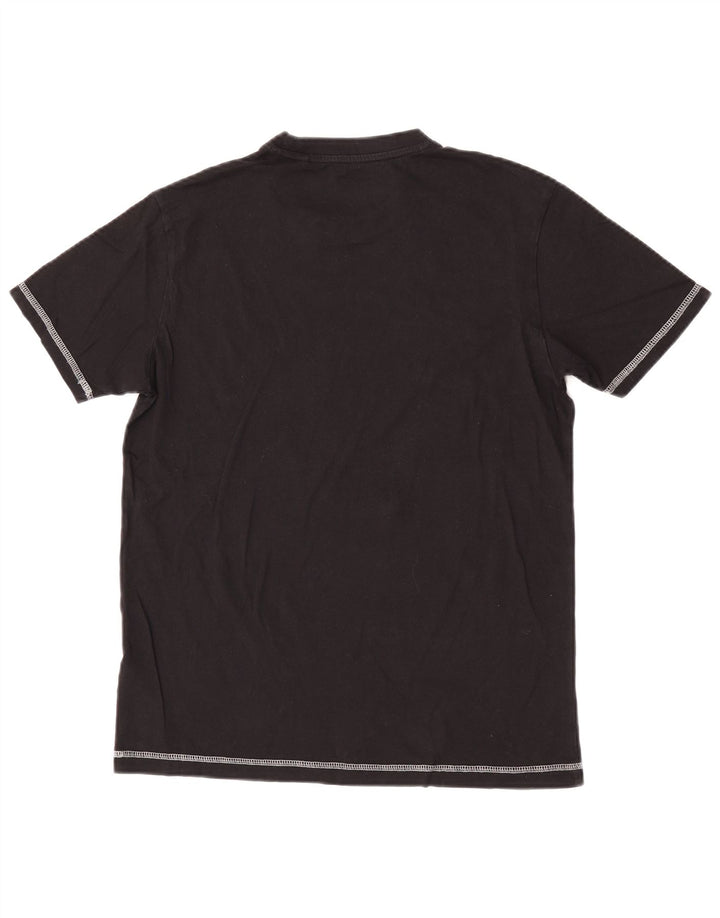 T-shirt męski Penguin, średni czarny, bawełniany