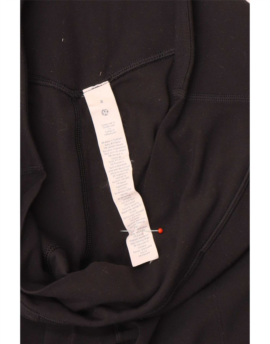 Lululemon Damskie spodnie dresowe Joggers US 8 Średni czarny nylon