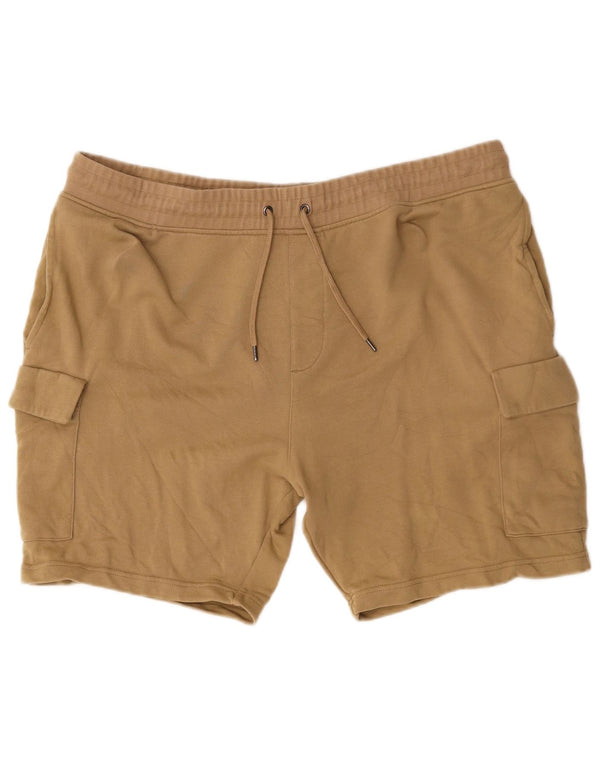 Męskie spodenki sportowe Marks & Spencer o regularnym kroju 2XL, beżowe, bawełniane