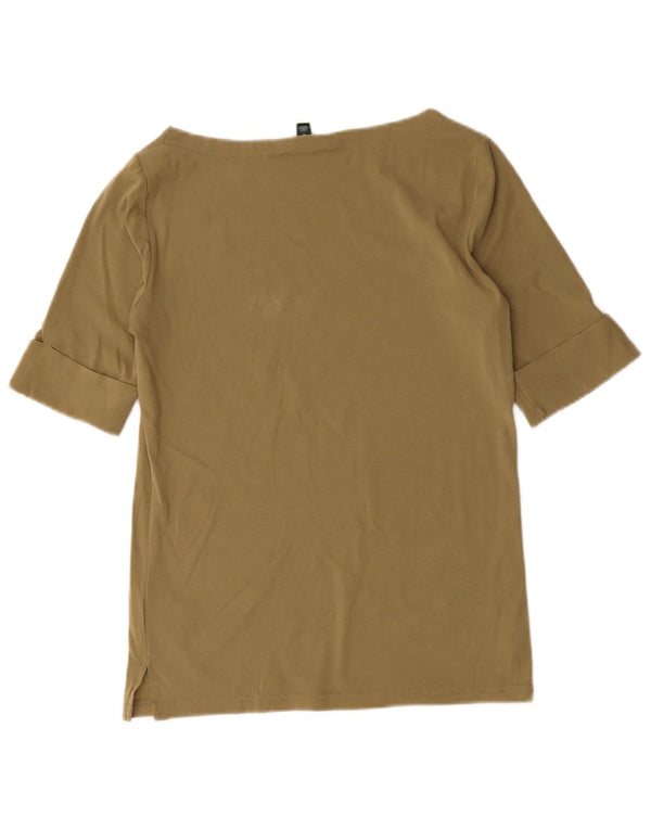 Bluzka damska Ralph Lauren Top UK 12, średnia bawełna khaki