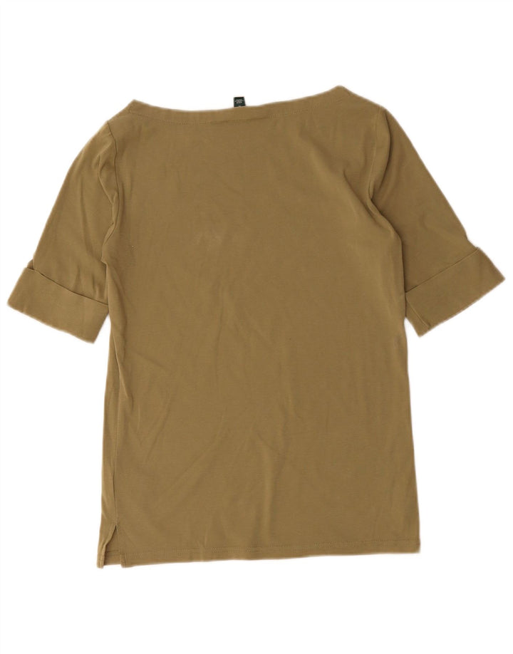Bluzka damska Ralph Lauren Top UK 12, średnia bawełna khaki