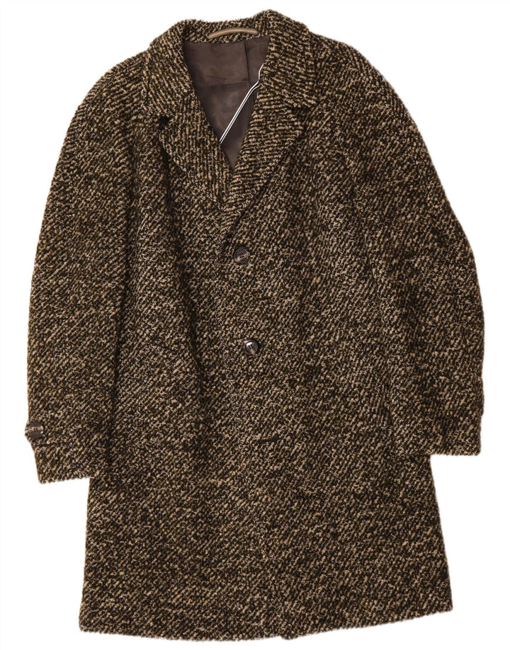 Płaszcz męski VINTAGE UK 38, średnia wełna w kolorze khaki