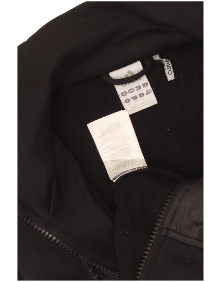Damska bluza dresowa Adidas Climalite Top Jacket UK 12 Średni Czarny Poliester