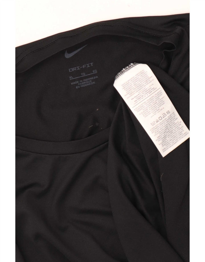 Męski T-shirt Nike Dri Fit Top XL, czarny poliester