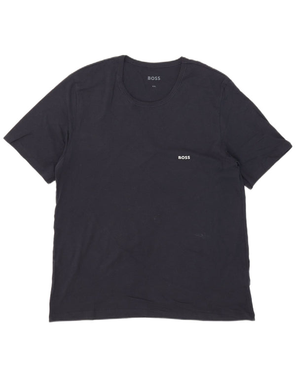 Koszulka męska Hugo Boss Top 2XL Granatowa, bawełniana