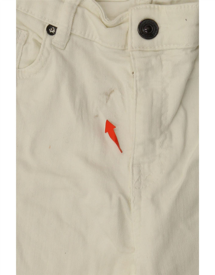 Damskie jeansy slim fit ZARA EU 38 Small W28 L26 Białe