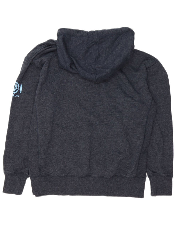 Męski sweter z kapturem Superdry z grafiką i luźnym krojem XS, granatowy, bawełniany