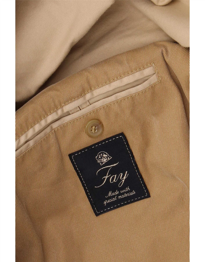 Męska marynarka Fay Utility z 4 guzikami, UK 40, duża, beżowa