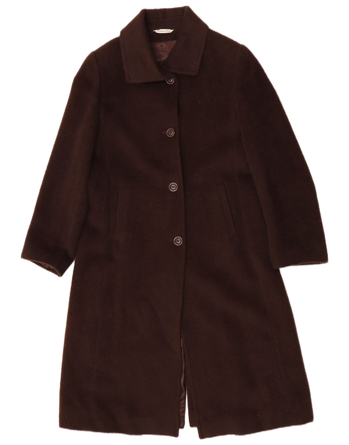 Płaszcz damski w stylu vintage IT 48 XL Brązowa wełna