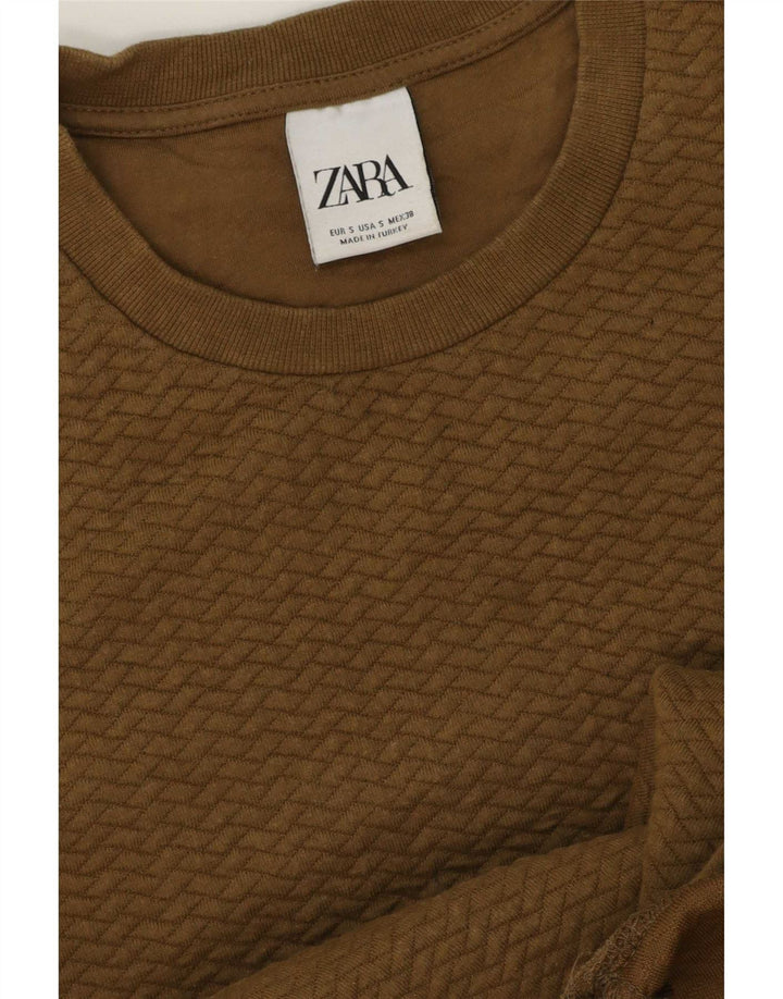 Męski sweter Zara, mały, khaki