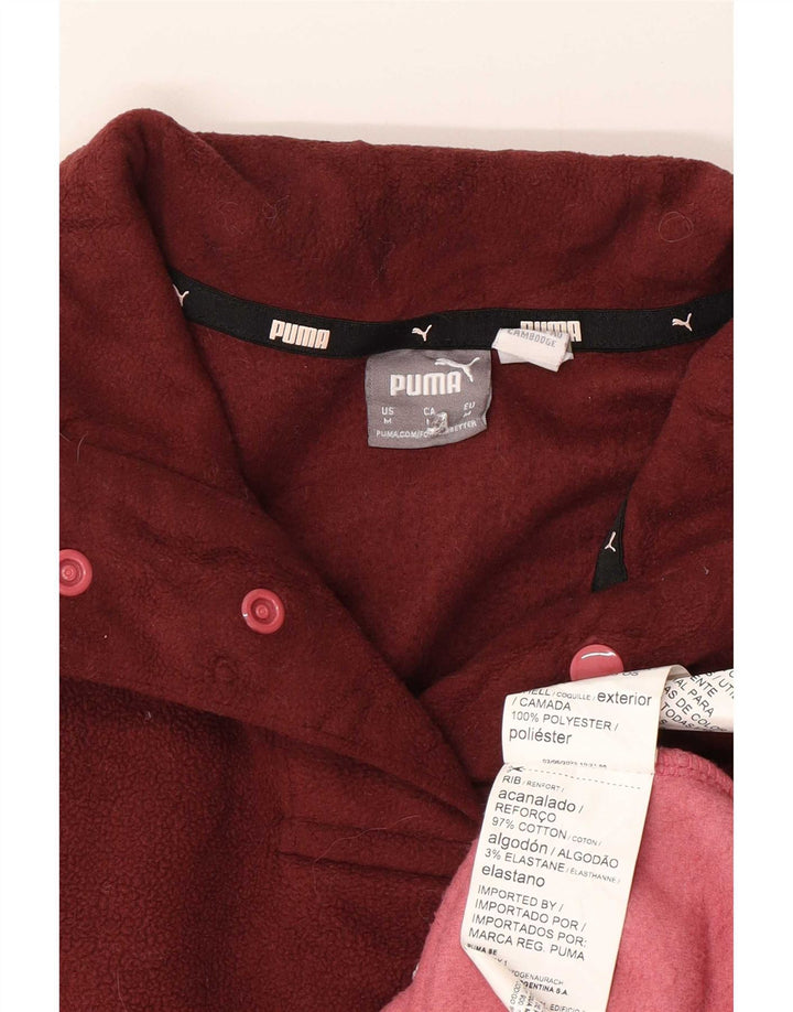 Damska bluza polarowa Puma Oversize Graphic UK 14 Medium Burgund