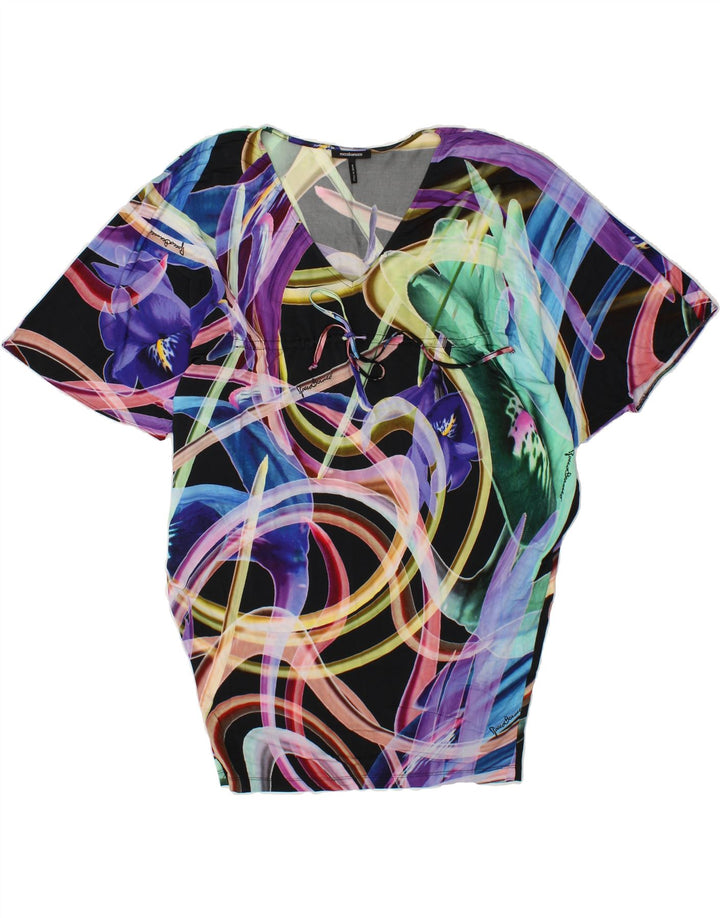 ROCCOBAROCCO Womens Batwing Tunic Top IT 40 Small Multicoloured Vintage Roccobarocco and Second-Hand Roccobarocco from Messina Hembry 