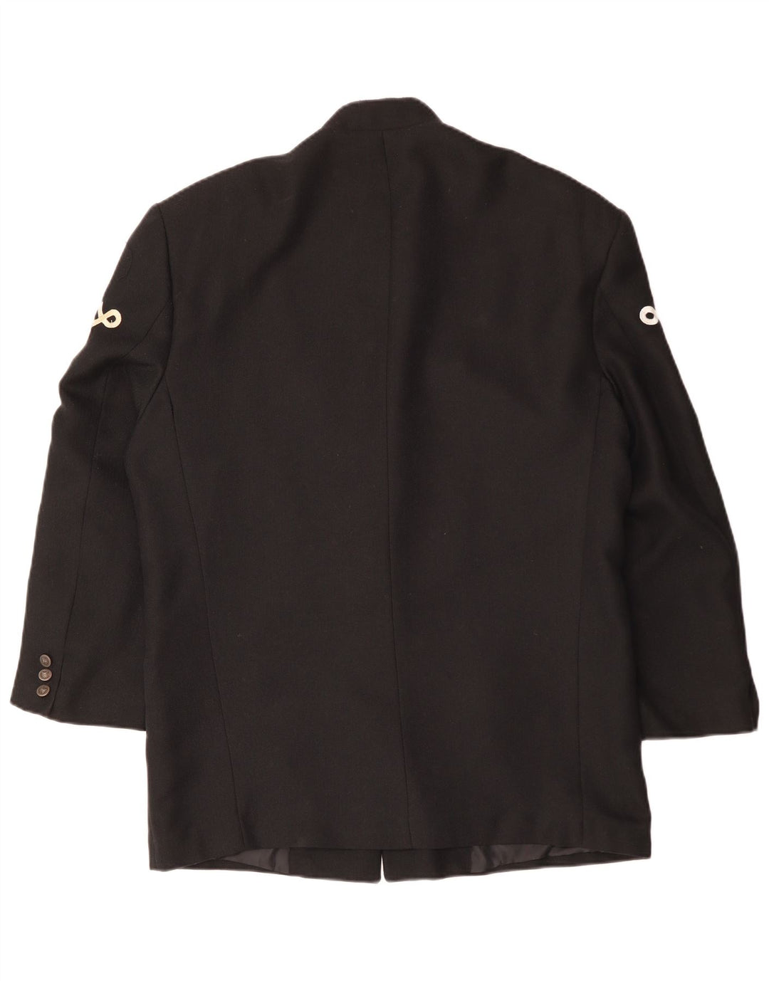 Męska marynarka zapinana na 5 guzików VINTAGE UK 40, duża czarna wiskoza