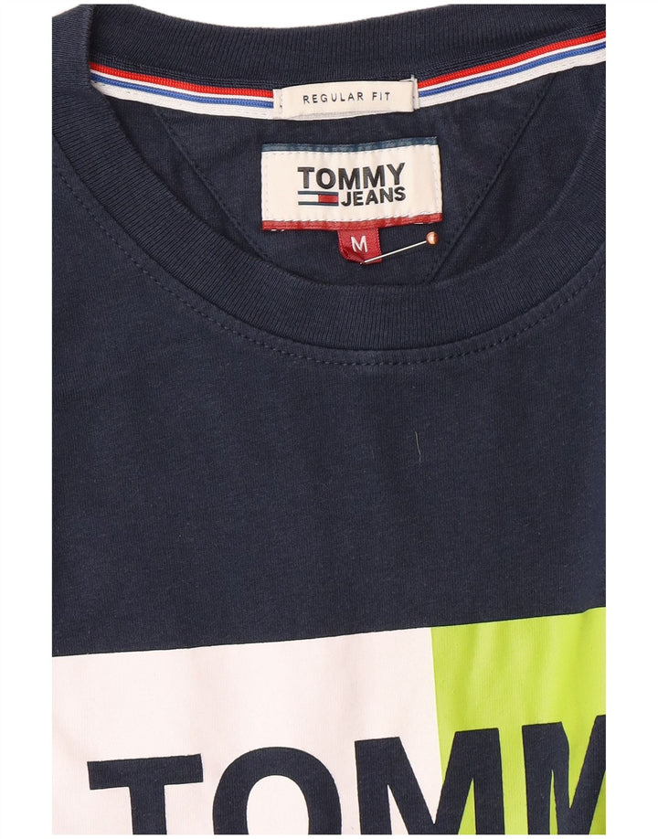 Męska koszulka T-shirt z grafiką o regularnym kroju TOMMY HILFIGER, średni kolor granatowy