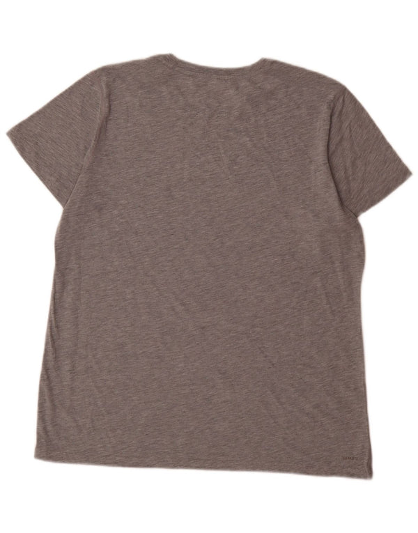 Damska koszulka Adidas Top UK 18 XL Szara bawełna