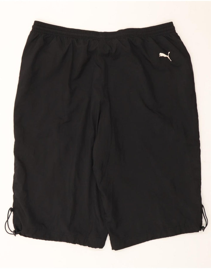 PUMA Mens Graphic Sport Shorts Large  Black Vintage Puma and Second-Hand Puma from Messina Hembry 