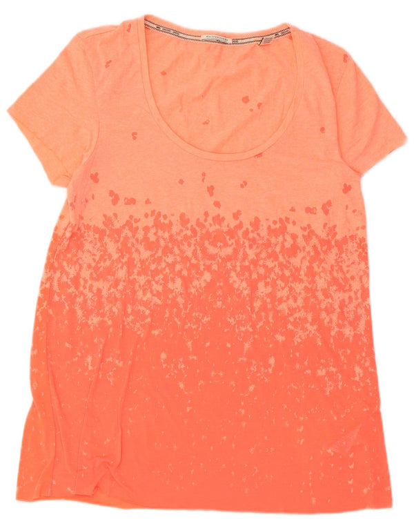 T-shirt damski Maison Scotch Top UK 10, mały, pomarańczowy, bawełniany