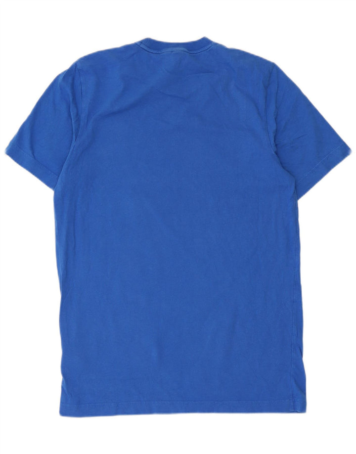 Męska koszulka graficzna Adidas Top Medium Blue Cotton