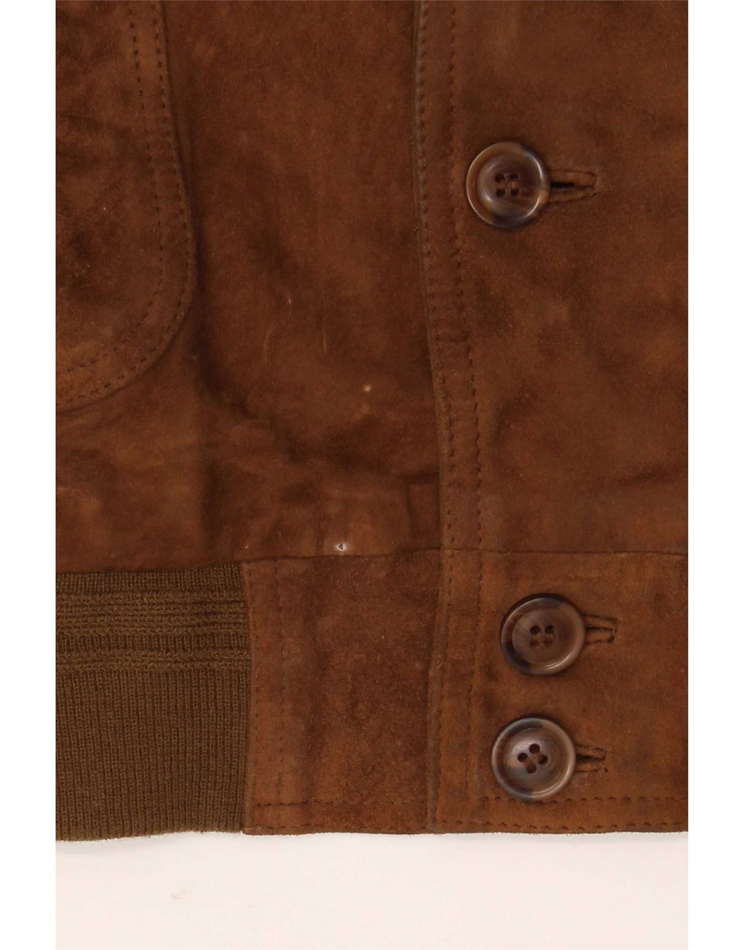 Vintage męska zamszowa kurtka bomber IT 54 2XL brązowa skóra