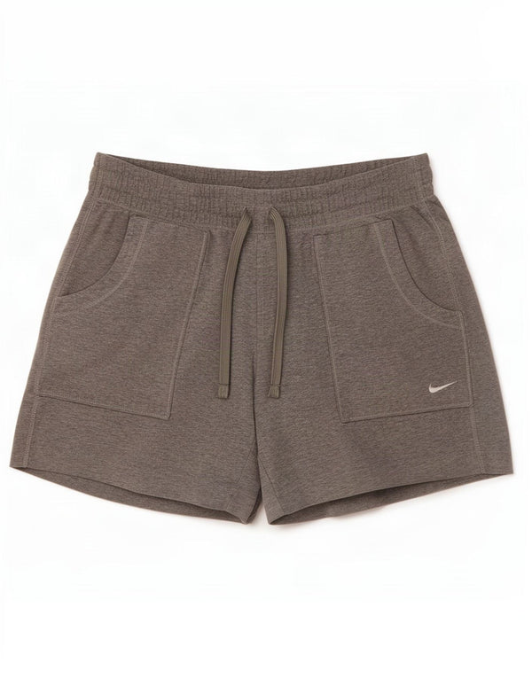 Damskie spodenki sportowe Nike UK 12/14 Średnioszare, bawełniane