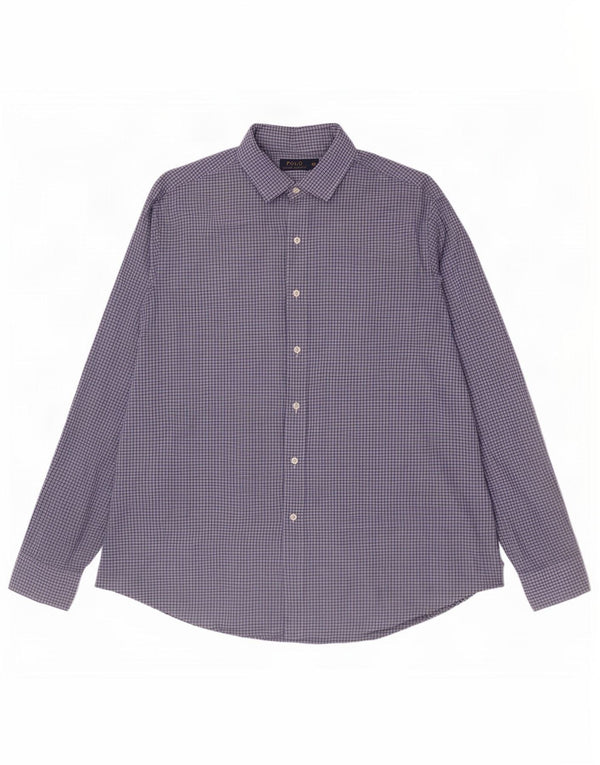 Koszula męska Polo Ralph Lauren 2XL, bawełniana niebieska kratka