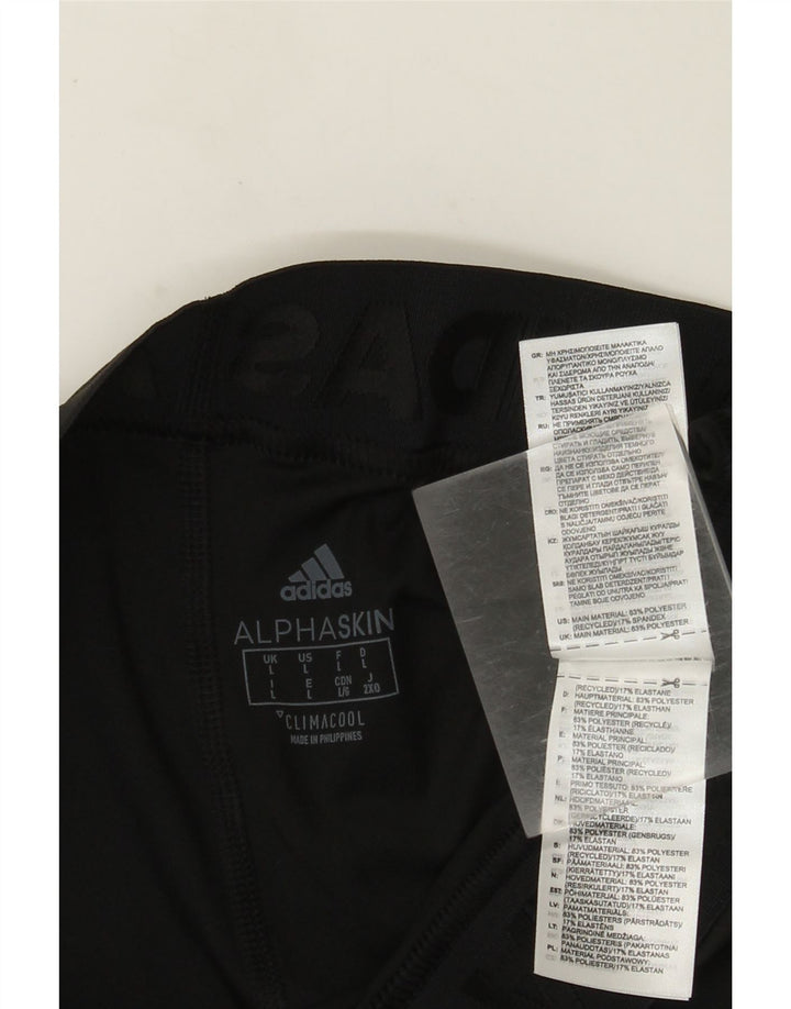 Damskie legginsy adidas Climacool Graphic UK 16, duże, czarne, poliestrowe