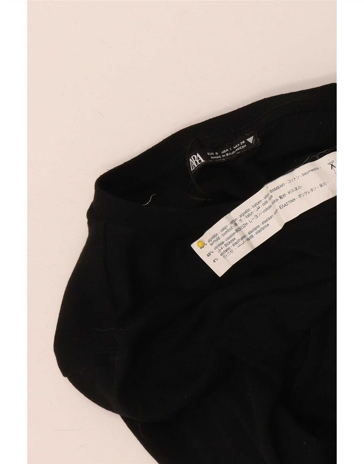 Body damskie Zara UK 8 Small, czarne, bawełniane